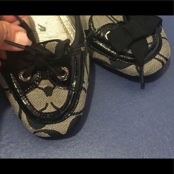 Coach signature canvas/leather flats - Picture 11 of 16